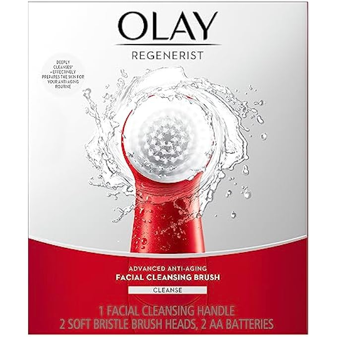 Olay فرشاة تنظيف الوجه ريجينيريست، مقشر الوجه مع رأسين للفرشاة - Image 1